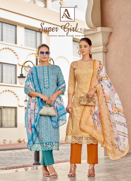Super Girl Edition 3 By Alok Suit Jam Cotton Printed Dress Material Orders In India