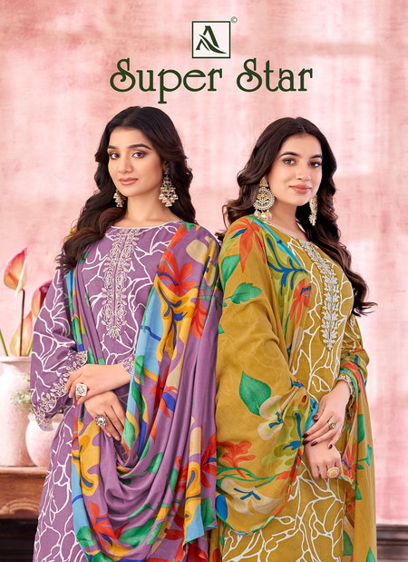 Super Star By Alok Suit Cambric Printed Surat Dress Material Wholesale Market
