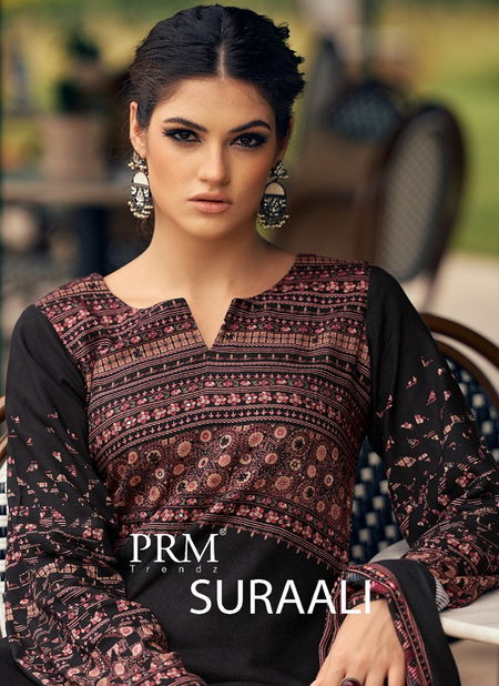 Suraali By Prm Digital Printed Pashmina Dress Material Suppliers In Mumbai Catalog