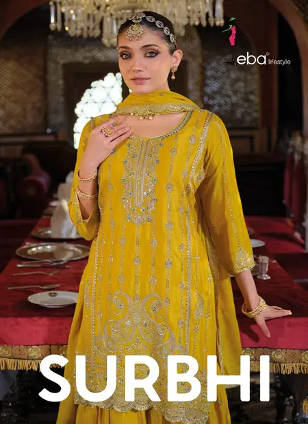 Surbhi By Eba Chinon Embroidery Wholesale Readymade Suits Suppliers In Mumbai
