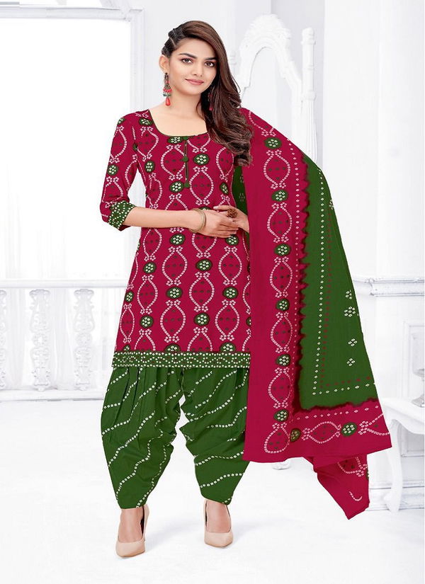 Suryajyoti Bandhani Special 12 Casual Daily Wear Cotton Printed Dress Material Collection