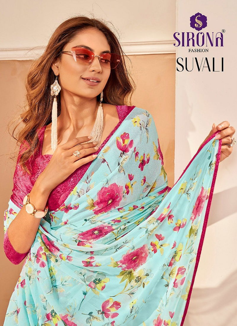 Suvali By Sirona Georgette Designer Sarees Wholesale Shop In India Catalog