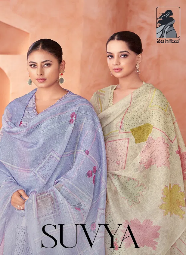 Suvya By Sahiba Lawn Cotton Digital Printed Dress Material Exporters In India