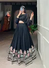 SV NNK1117BLK Crop Top Indo Western Lehenga Choli Wholesale Price In Surat