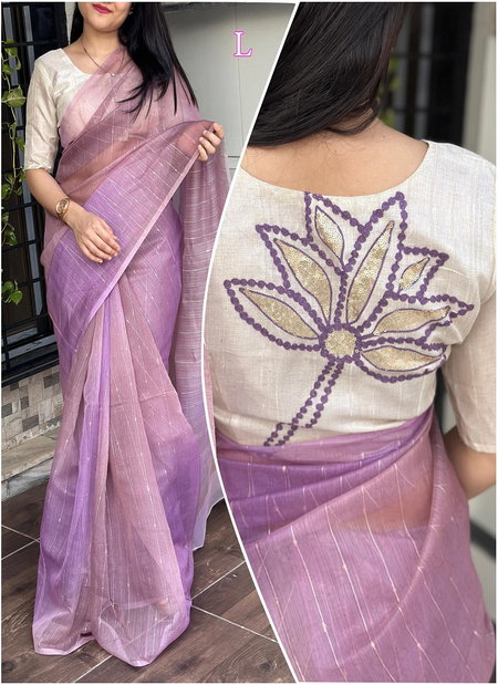 SV Pranshi lurex linen Organza Party Wear Sarees Wholesale Market In Surat

