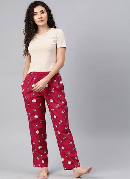 Swara Beautiful Women Rayon Printed Night Wear Pant Collection Catalog