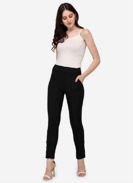 Swara Plain Streachble Casual Regular Wear Designer Pant Collection Catalog