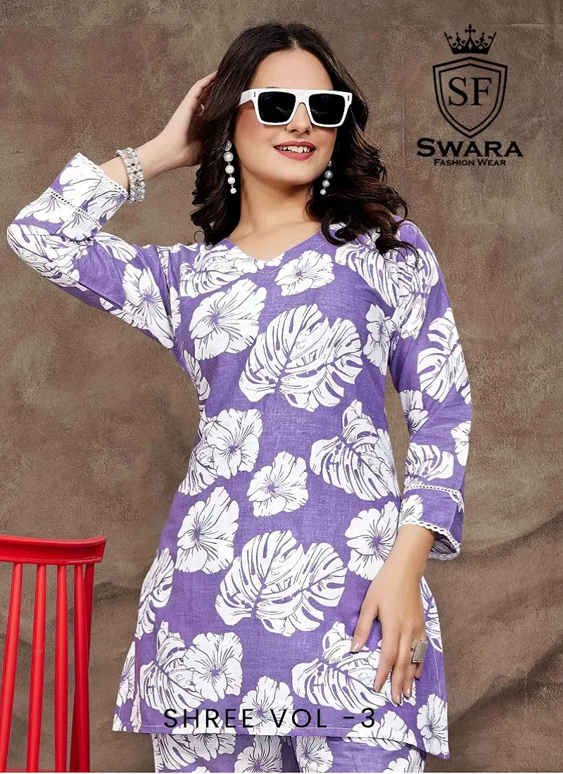 Swara Shree Vol 3 Jaipuri Prints Cambric Cotton Co Ord Set Wholesale Online Catalog