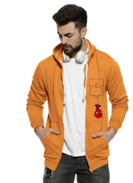 Swara Spidy 1 Mens Fancy Regular Wear Wholesale Zipper Hoodi Catalog