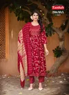 Swara Vol 13 By Taniksh Rayon Printed Embroidery Kurti With Bottom Dupatta Wholesale Online

