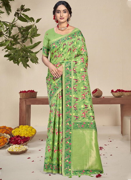 Swarnprabha By Bunawat Cotton Silk Designer Wedding Saree Suppliers In India
