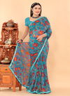 Swati Synthetic Daily Wear Chiffon Printed Sarees Catalog