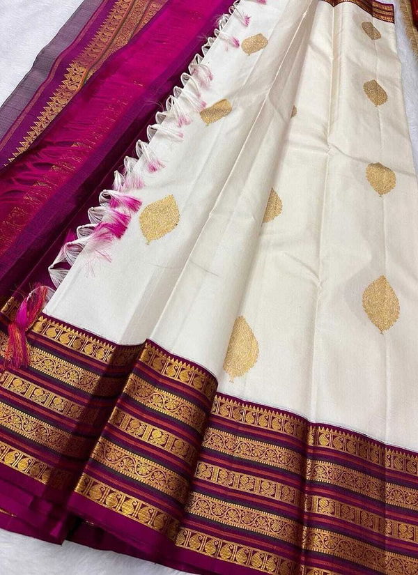 Sweat By Aab White Designer Soft Lichi Silk Sarees Wholesale Price In Surat