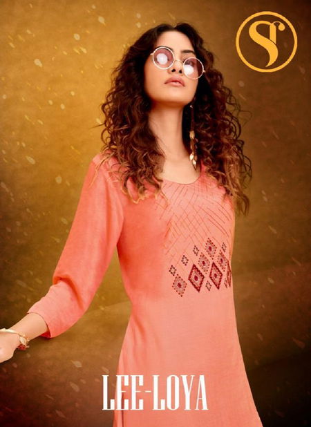 SWEETY FASHION LEE-LOYA Fancy Designer Party Wear Rayon Kurti With Palazzo Collection Catalog