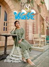 SWEETY FASHION WAVE Exclusive Designer Festive Wear Silk Base Top Pant With Dupatta Collection