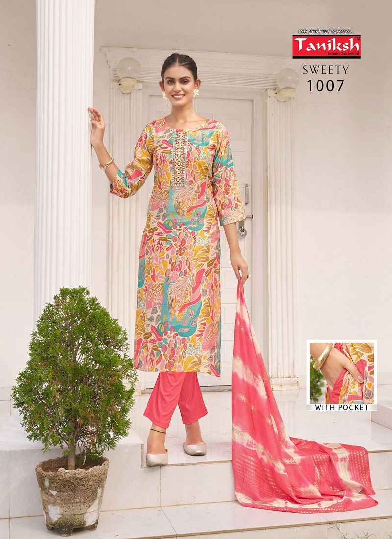 Sweety Vol 1 By Taniksh Printed Kurti With Bottom Dupatta Wholesale In India Catalog