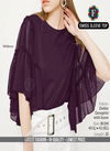 Swiss Sleeve Top Latest Designer Georgette Party Wear Short Top Collection 