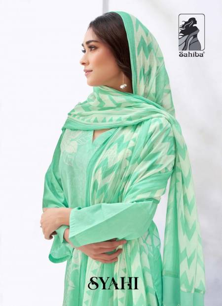 Syahi By Sahiba Lawn Digital Printed Cotton Dress Material Wholesale Clothing Suppliers In India Catalog
