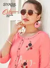 Syasii Ancy 1 Latest fancy Regular Casual Wear Rayon Handwork Designer Kurtis Collection
