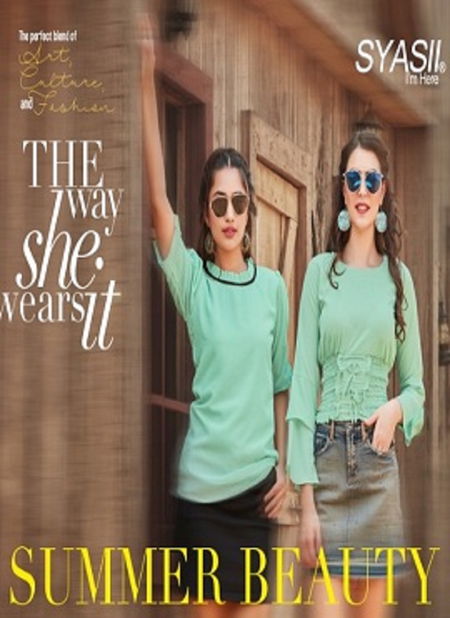 Syasii Summer Beauty Fancy Elegant Latest fancy Heavy Western Ladies Top Collection Catalog