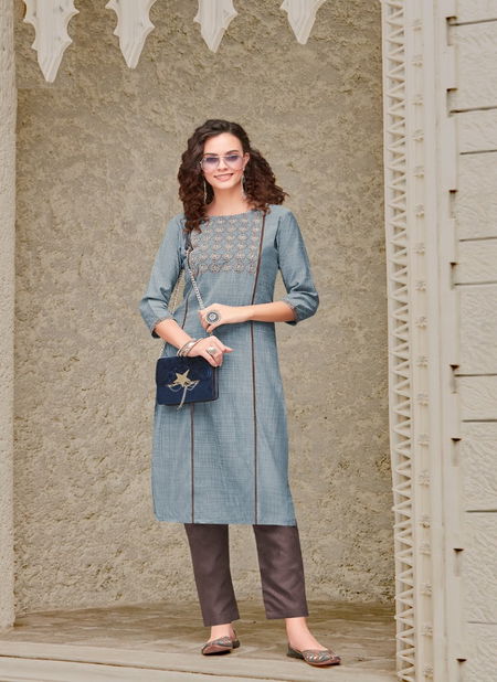 Syasii Unique New Designer Regular Wear VIscose  Embroidery Kurti Collection Catalog