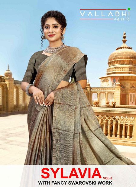 Sylavia Vol 2 By Vallabhi Swarosaki Work Brasso Sarees Wholesale Market In Surat