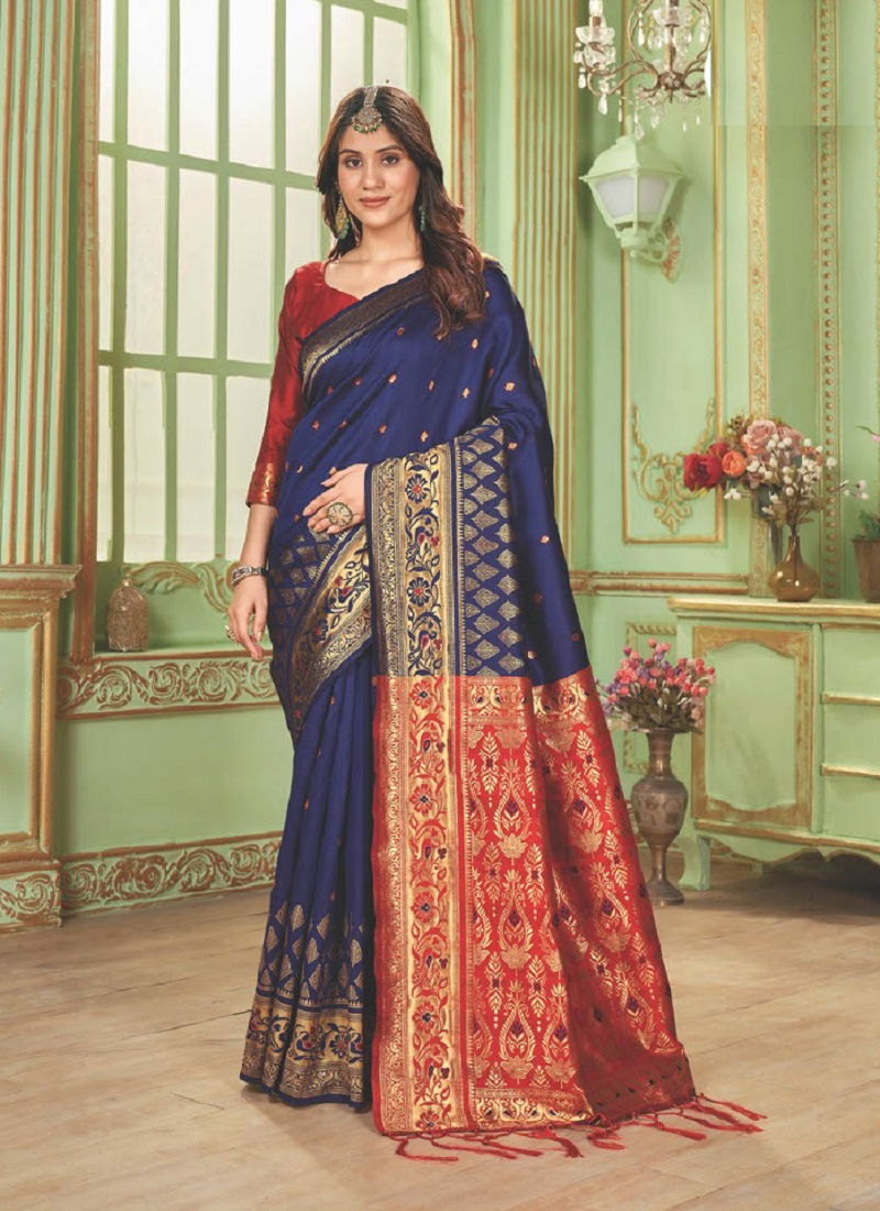 T And E Anika Silk Colors Party Wear Sarees Catalog