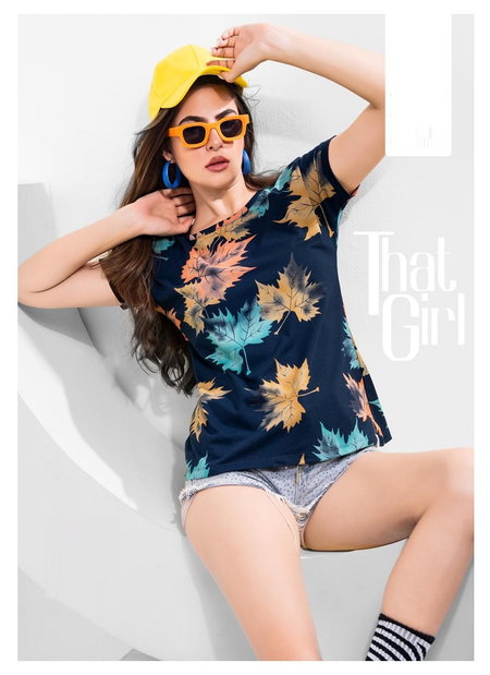 T Shirt Vol 2 Foxy Western Wear Printed Hosiery cotton Ladies Top Wholesale Shop In Surat
