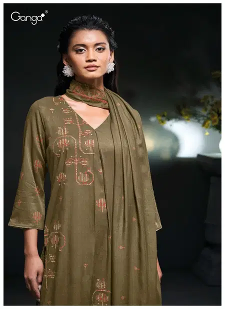 Tadisa 2977 By Ganga Pashmina Dobby Printed Dress Material Wholesale Online Catalog