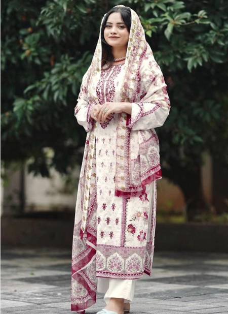Taj 506 And 507 Embroidery Cotton Pakistani Suits Wholesale Market In Surat With Price
 Catalog