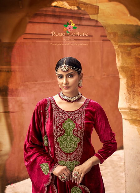 Taj Arabia By Triple Aaa Winter Wear Velvet Designer Salwar Kameez Wholesalers In Delhi Catalog