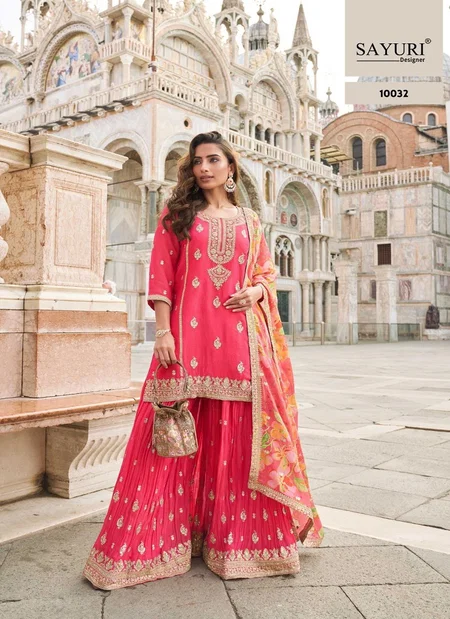 Taj By Sayuri Simar Silk Jacquard Readymade Suits Wholesale Market In Surat
