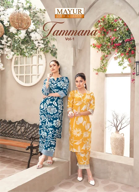 Tammana Vol 1 By Mayur Rayon Printed Wholesale Co Ord Set Suppliers In Mumbai
