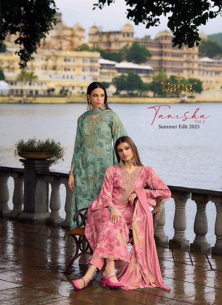 Tanishka Vol 2 By Rang Viscose Digital Printed Dress Material Orders In India Catalog