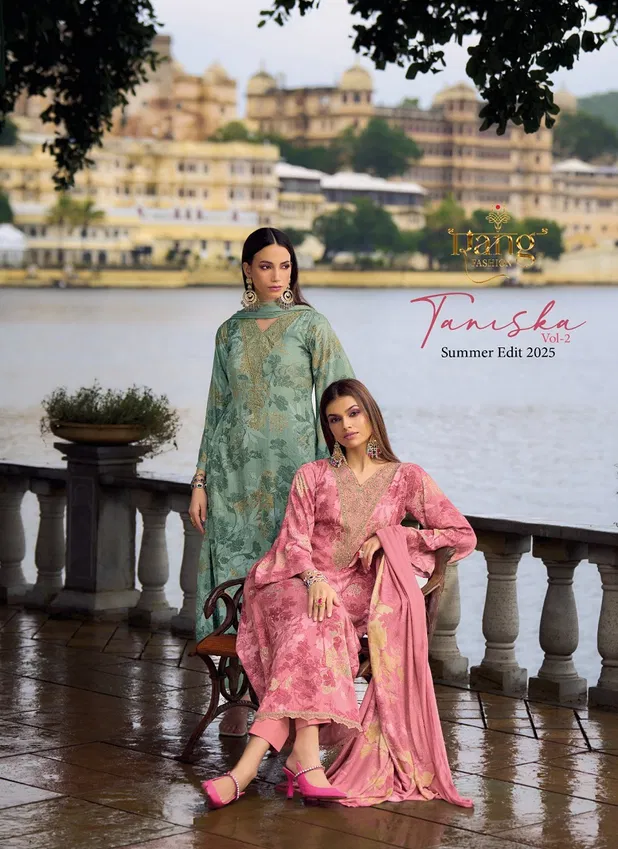 Tanishka Vol 2 By Rang Viscose Digital Printed Dress Material Orders In India