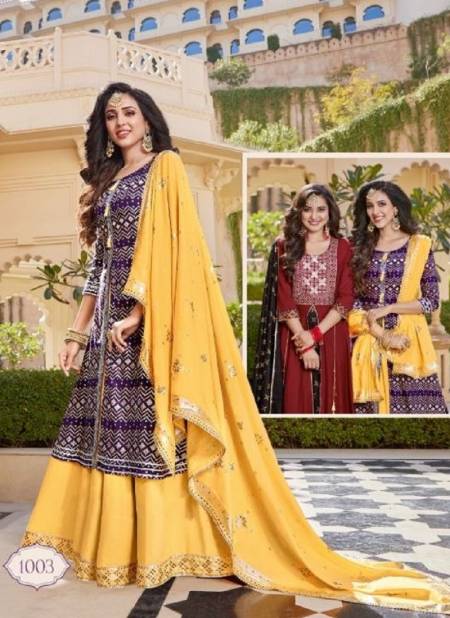 Tanishq 1003 Festive Wear Wholesale Gown With Dupatta Collection Catalog