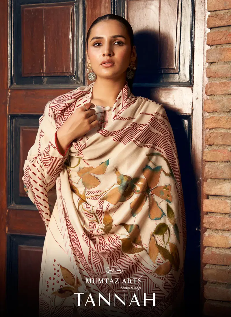 Tannah By Mumtaz Viscose Pashmina Printed Dress Material Wholesale In India