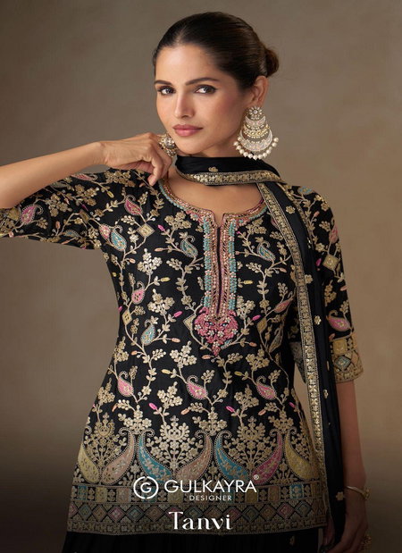Tanvi By Gulkayra Chinon Embroidery Designer Lehenga Choli Wholesale Shop In Surat