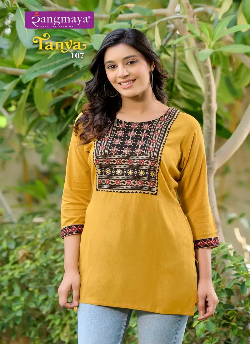 Tanya By Rangmaya Rayon Tunic Ladies Top Suppliers In India Catalog