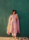 Tanyaa P 294 Linen Cotton Anarkali Kurti With Bottom Dupatta Exporters In India