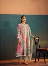 Tanyaa P 295 Linen Cotton Anarkali Kurti With Bottom Dupatta Wholesale Online