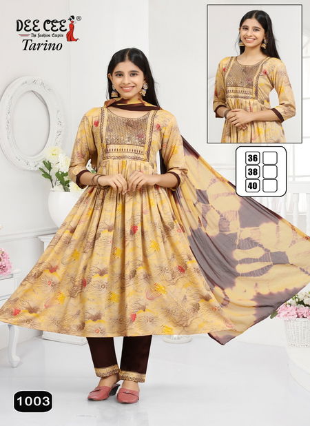 Tavino By Deecee Rayon Printed Embroidery Kurti With Bottom Dupatta Wholesale Shop In Surat Catalog