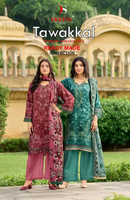 Tawakkal Premium Collection 25 Vol 2 By Deepsy Readymade Pakistani Suits Wholesale Online