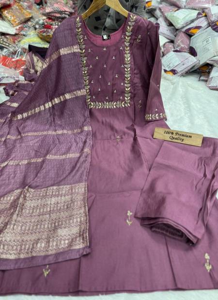 TDG Roman Silk Designer Kurti With Bottom Dupatta Suppliers In India