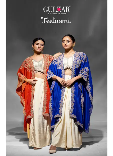 Teelasmi By Gulzar Premium Crepe Embroidery Indo Westerns Wholesale Price In Surat
