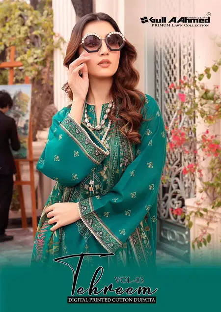 Tehreem Vol 3 By Gull A Ahmed Lawn Bulk Readymade Karachi Suits Orders In India