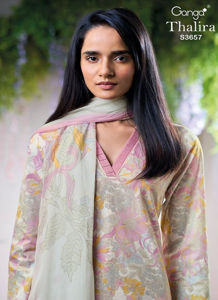 Thalira 3657 By Ganga Cotton Printed Designer Salwar Suit Wholesale Market In Surat