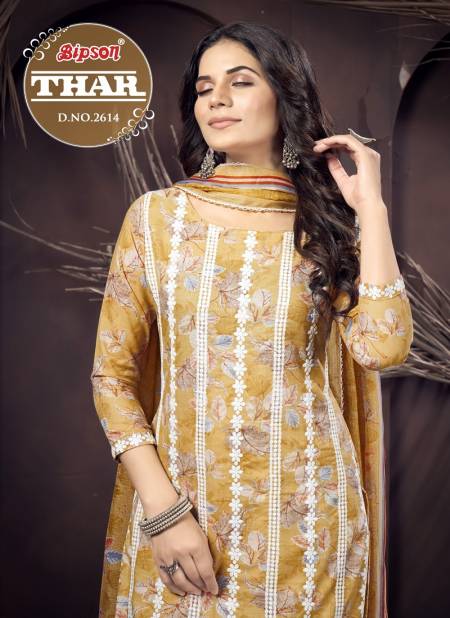 Thar 2614 By Bipson Embroidery Printed Pure Cotton Dress Material Order In India
 Catalog