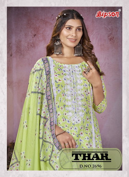 Thar 2696 By Bipson Printed Embroidery Cotton Dress Material Wholesale Price In Surat
