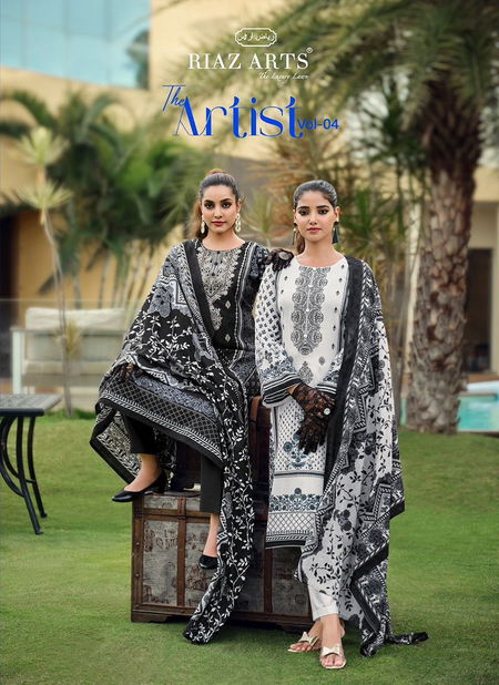 The Artist Vol 4 By Riaz Arts Digital Printed Lawn Cotton Dress Material Suppliers In Delhi
 Catalog